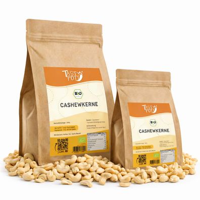 Tasty Pott Bio Cashewkerne, ganz - im Beutel