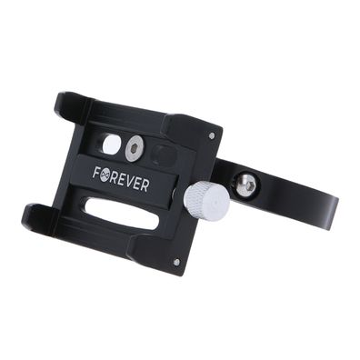 Forever Outdoor BH 300 Fahrrad Handyhalterung Schwarz für Lenker mit Aluminiumklem