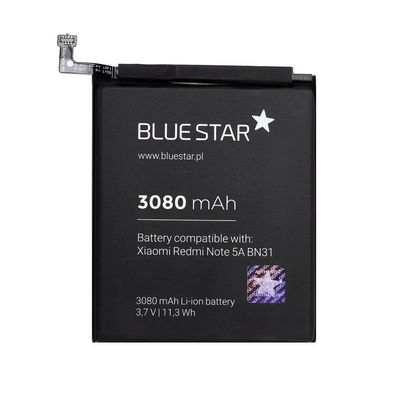 Bluestar Akku Ersatz kompatibel mit Xiaomi Redmi Note 5A / 5X 3080mAh Li-lon Austa