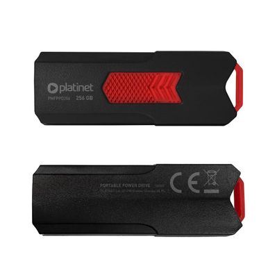 Platinet Power Drive USB 3.2 Stick 256 GB bis 150 MB/s Schwarz Rot