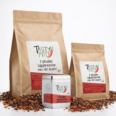 Tasty Pott 7 Gewürz Chilipfeffer mit Algen - im Beutel