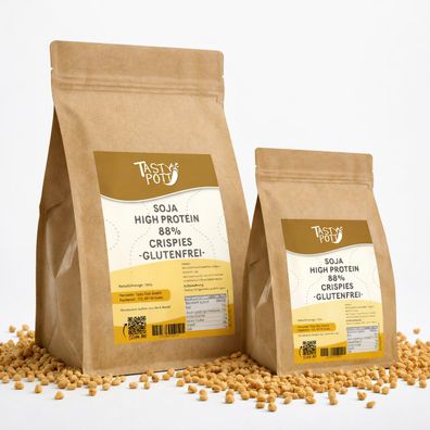 Tasty Pott High Protein Soja Crispies 88% Eiweiß - im Beutel