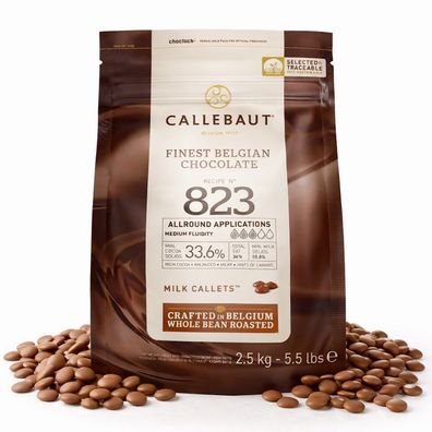 Callebaut 823 Kuvertüre Callets Milchschokolade 1000g - 1000.0g
