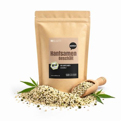 Wohltuer Bio Hanfsamen geschält - 1kg