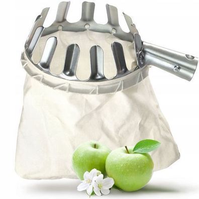 KADAX Obstpflücker zum Ernten von Äpfeln, Kirschen, Pflaumen, Ohne Griff
