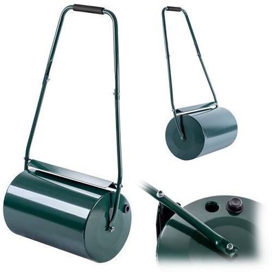 KADAX Garten-Rasenwalze, 50 cm, 40 l, Metall, grün