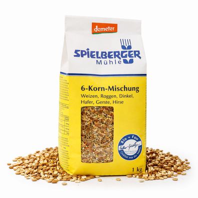 Spielberger Demeter Bio 6-Korn-Mischung - 1000g - 1000.0g
