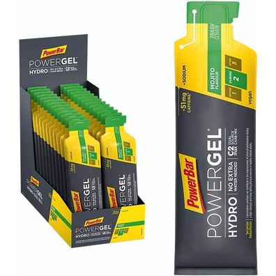 PowerBar PowerGel Hydro 24x67ml - High Carb Energie Gel + C2MAX + Natrium + 51mg