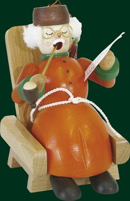 Räucherfigur Opa im Sessel Höhe= 13cm NEU Räuchermann Rauchmann Räucherkerze Rauc