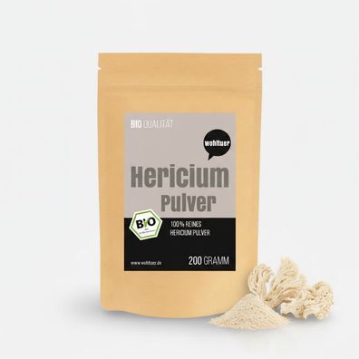 Wohltuer Bio Hericium Pulver Vitalpilz - 200g