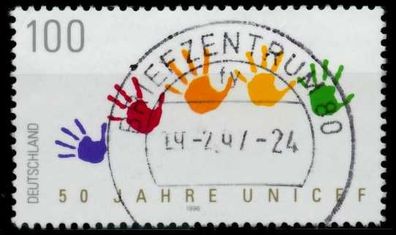 BRD 1996 Nr 1869 zentrisch gestempelt X72CE26