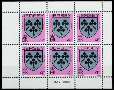 JERSEY Heftchenblatt Nr HB 0-42 MAY88 postfrisch X7CDEAA