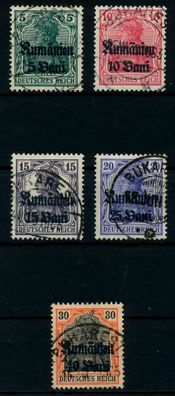 BES 1WK D-MV Rumänien Nr 8-12 gestempelt X7745DA