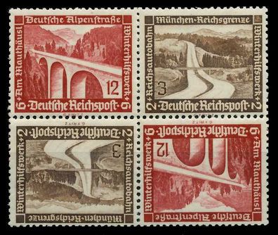 D-REICH Zusammendruck Nr SK30 HZ2 postfrisch Viererbloc X7A3BB6
