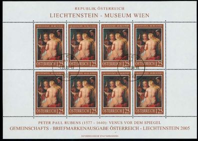 Österreich BLOCK Kleinbogen Nr 2519 gestempelt Kleinbg S4939E2