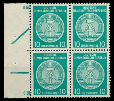 DDR DIENST HAMMER ZIRKEL Nr 35yBY postfrisch Viererbloc X820AB2