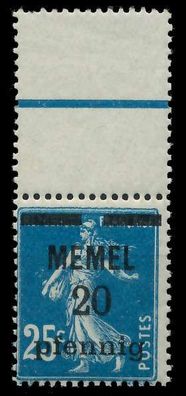 MEMEL 1920 Nr 20b postfrisch ORA X887D72