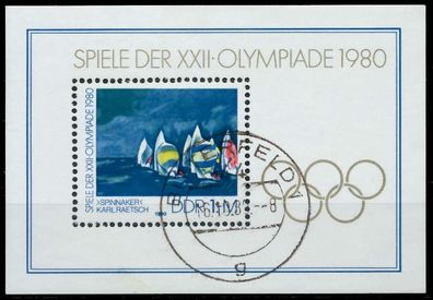 DDR BLOCK Kleinbogen Block 60 gestempelt X0F1712