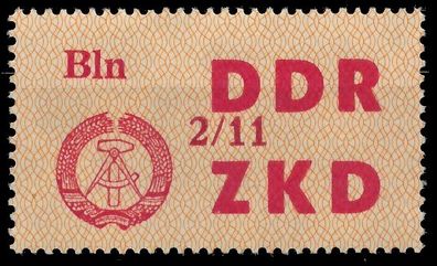 DDR DIENST Laufkontrollzettel Nr 31 2 11 - XI ungebraucht X1C4F16