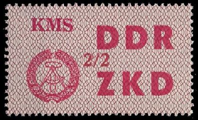 DDR DIENST Laufkontrollzettel Nr 38 2 02 - II ungebraucht X1C4F56