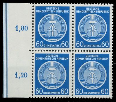 DDR DIENST HAMMER ZIRKEL Nr 15XI postfrisch Viererblock X1CD86E