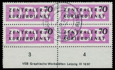 DDR DIENST Verwaltungspost-a ZKD Nr 9 DV gestempelt WAAG X1D293A