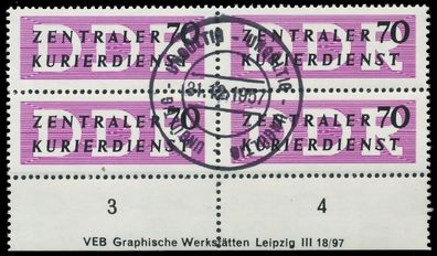 DDR DIENST Verwaltungspost-a ZKD Nr 9 DV gestempelt WAAG X1D2956
