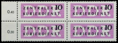 DDR DIENST Verwaltungspost-a ZKD Nr I postfrisch VIERER X1D2CF2
