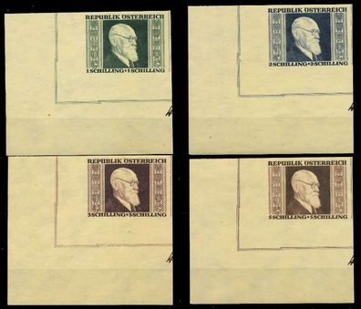 Österreich 1946 Nr 772B-775B postfrisch ECKE-ULI X1E8D56