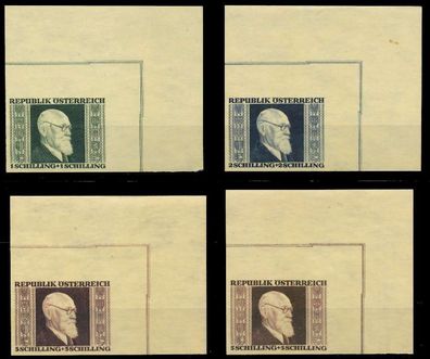 Österreich 1946 Nr 772B-775B postfrisch ECKE-ORE X1E8D62