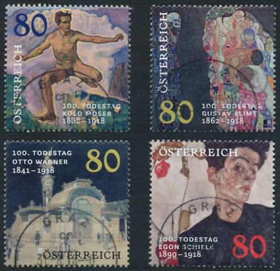 Österreich 2018 Nr 3423-3426 gestempelt X1F9552