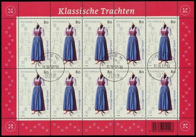 Österreich BLOCK Kleinbogen Nr 3364 gestempelt Kleinbg X1FCEF6