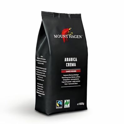 Mount Hagen Arabica Crema Ganze Bohne 1kg - 1.0kg