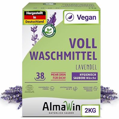 AlmaWin Vollwaschmittel Pulver Lavendel 2kg - 2.0kg