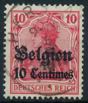 BES. 1WK Landespost Belgien Nr 3 gestempelt X4430F2