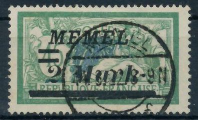 MEMEL 1922 Nr 88 zentrisch gestempelt X452D9A