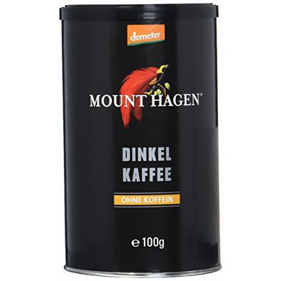 Mount Hagen Demeter Dinkelkaffee, OHNE Koffein, löslich, 100g,
