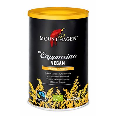Mount Hagen Hafer-Cappuccino , vegan, bio & fair , 225g, Dose - 225.0g