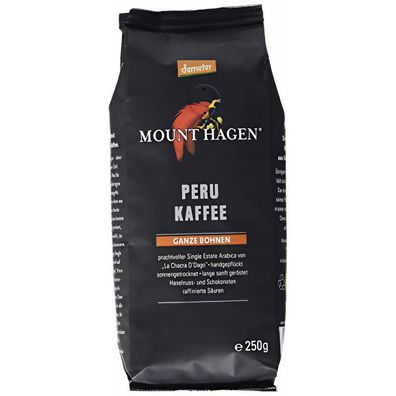 Mount Hagen Peru Ganze Bohne Kaffee Demeter 250g