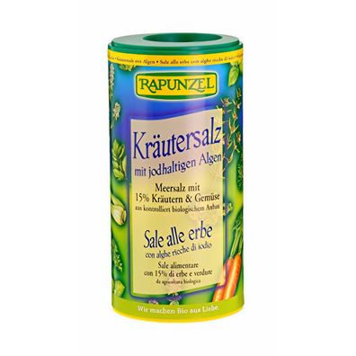 Rapunzel Jodiertes Kräutersalz, 125 g