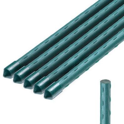 KADAX Blumenstütze aus Stahl, Rankhilfe, 5 Stück, 150 cm x 11 mm