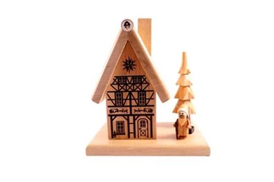 Räucherhaus Weihnachtsmannhaus HxBxT 14x12x7,5cm NEU Räuchermann Rauchmann Räuch
