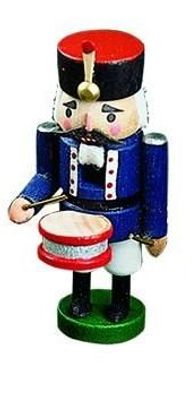 Nussknacker Trommler mit Trommel Höhe= 8cm NEU Weihnachten Seiffen Nutcracker Nüs