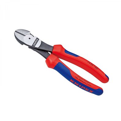 KNIPEX Kraft-Seitenschneider atramentiert Mehrkomponenten-Hüllen 200 mm 7402200