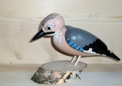 Ganzjahresdekoration Holzvogel Eichelhäher Höhe 11cm NEU Reifenspielzeug