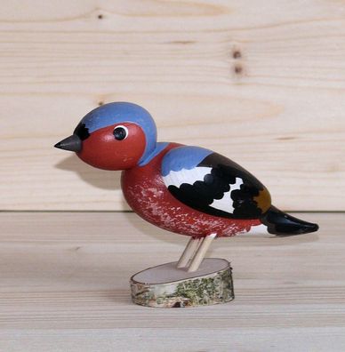 Ganzjahresdekoration Holzvogel Stieglitz Höhe 10cm NEU Figuren Schnitzen Holz