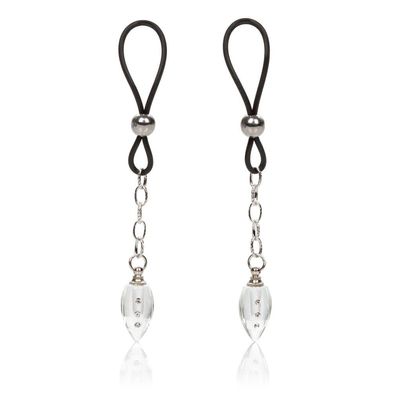 Nipple Jewel Crystal Teardrop Silber