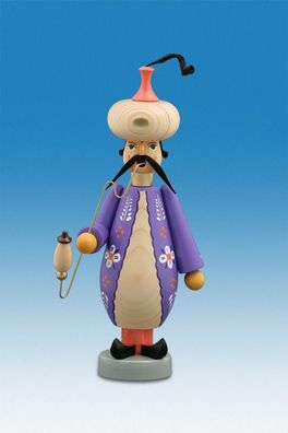 Räucherfigur Türke Lila Höhe 23cm NEU Räuchermann Rauchmann Räucherkerze Rauchen