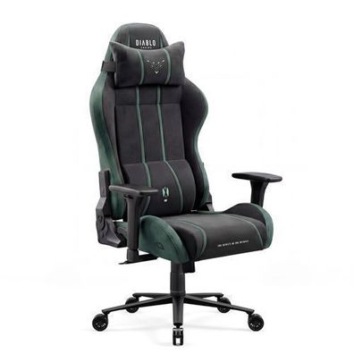 Gaming-Sessel aus Stoff in Schwarz und Grün: Diablo X-One 2.0 Forest Green King