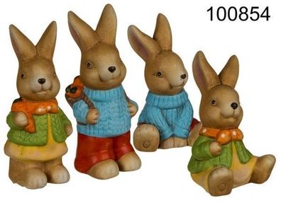 bunter Keramik-Osterhase - verschiedene Ausführung